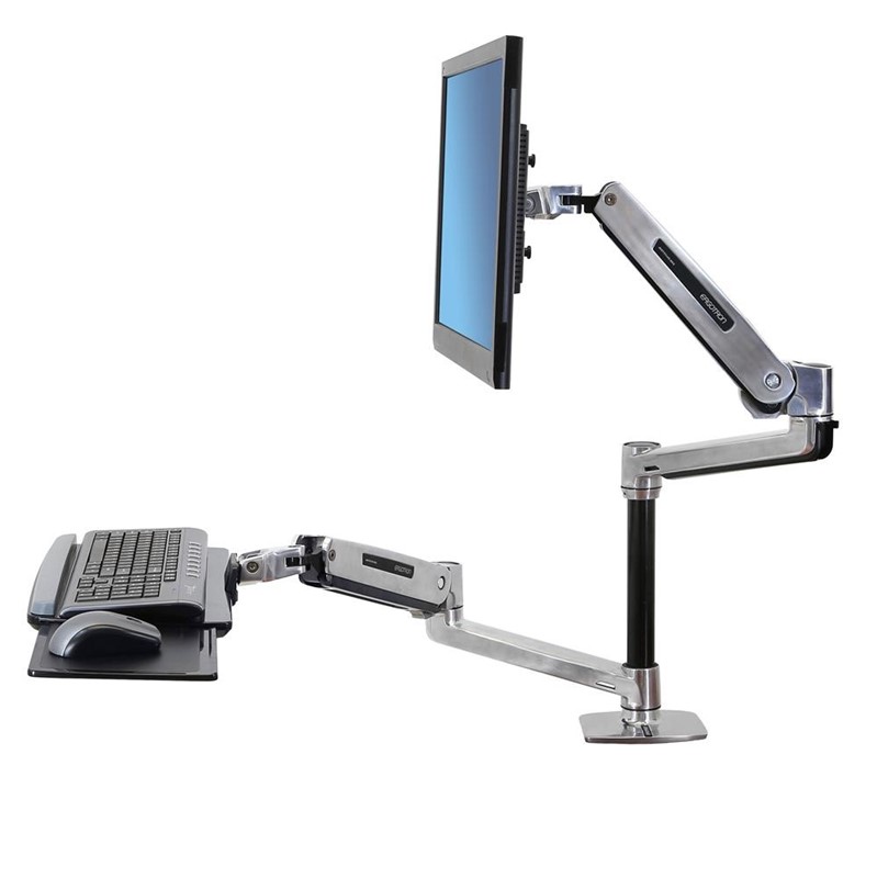 Ergotron Workfit-LX Sit Stand Desk Mount System